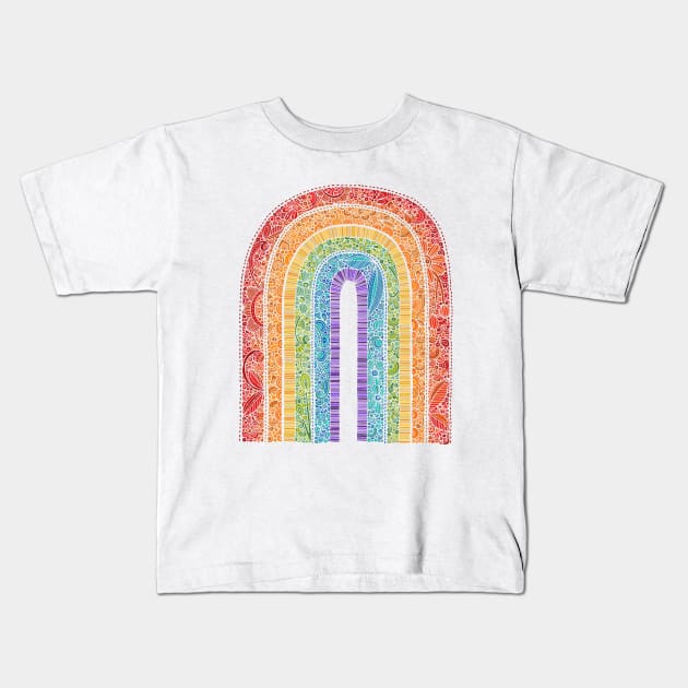 Be a rainbow Kids T-Shirt by Valentina Harper